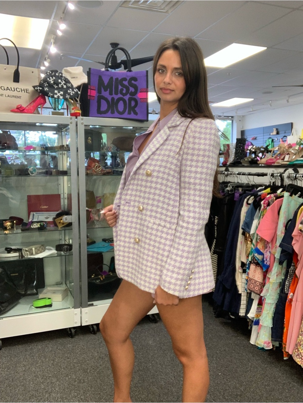 NWT Generation Love Houndstooth Blazer Sz XS - Picture 4 of 8
